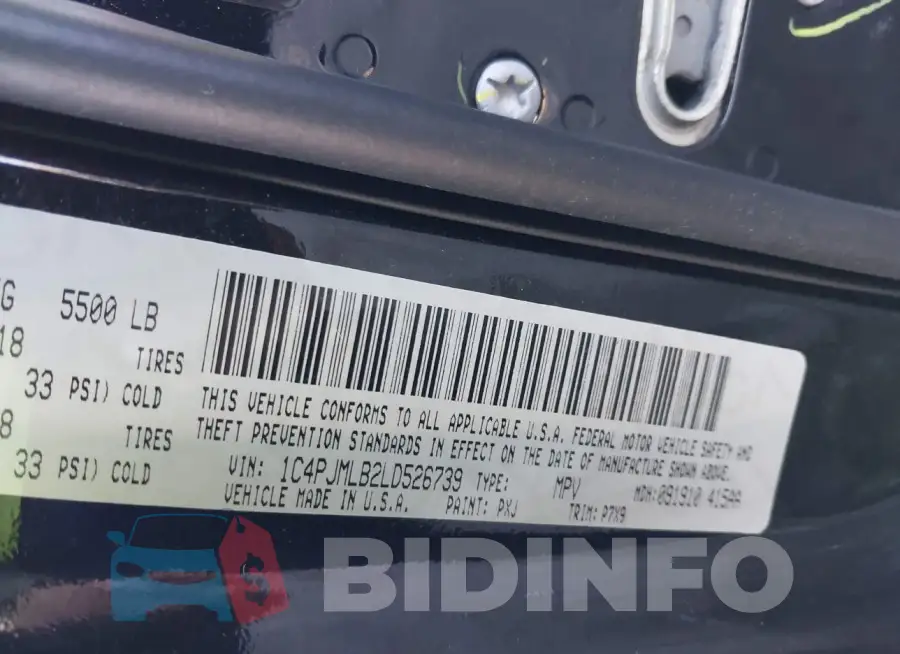 1C4PJMLB2LD526739 Photo# 9