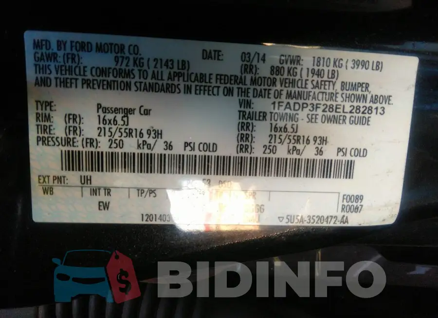 1FADP3F28EL282813 Photo# 9