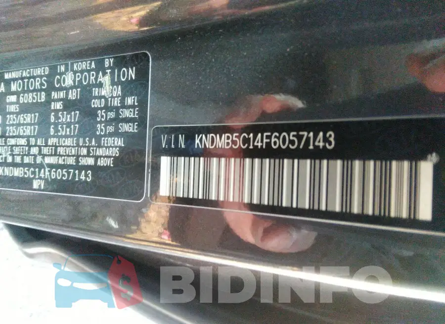 KNDMB5C14F6057143 Photo# 9
