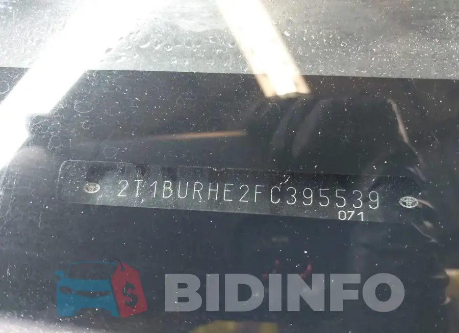 2T1BURHE2FC395539 Photo# 18