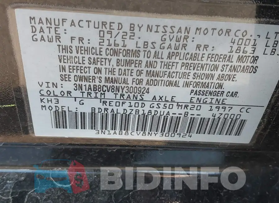 3N1AB8CV8NY300924 Photo# 9