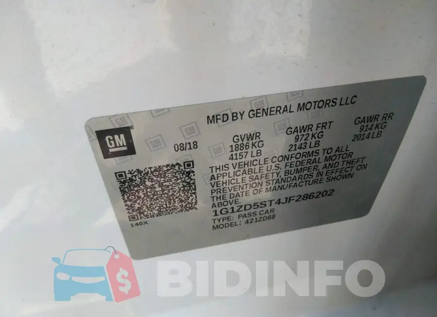 1G1ZD5ST4JF286202 Photo# 9
