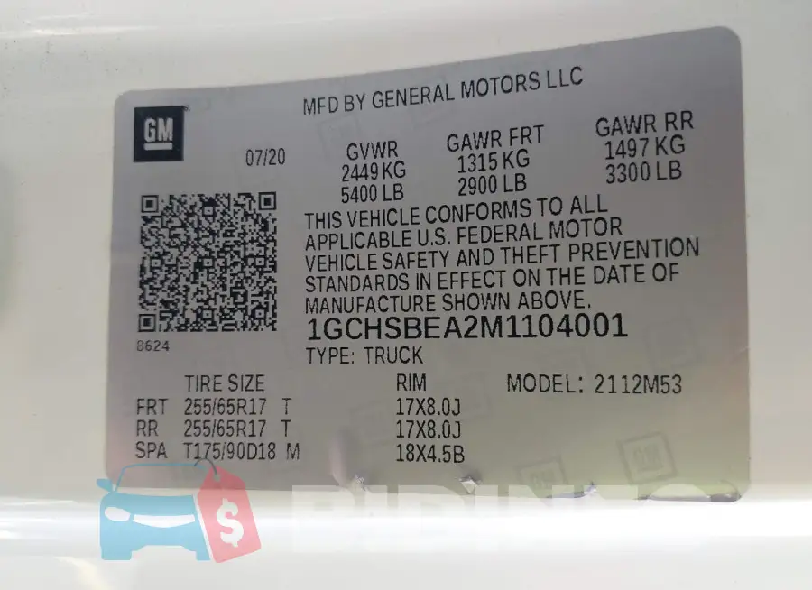 1GCHSBEA2M1104001 Photo# 9