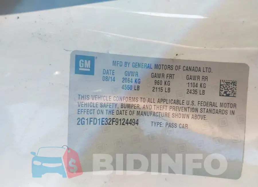 2G1FD1E32F9124494 Photo# 9