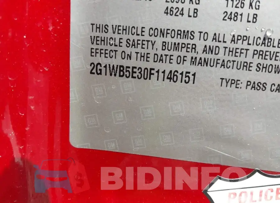 2G1WB5E30F1146151 Photo# 9
