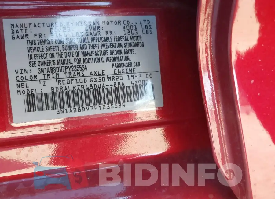 3N1AB8DV7PY235534 Photo# 9