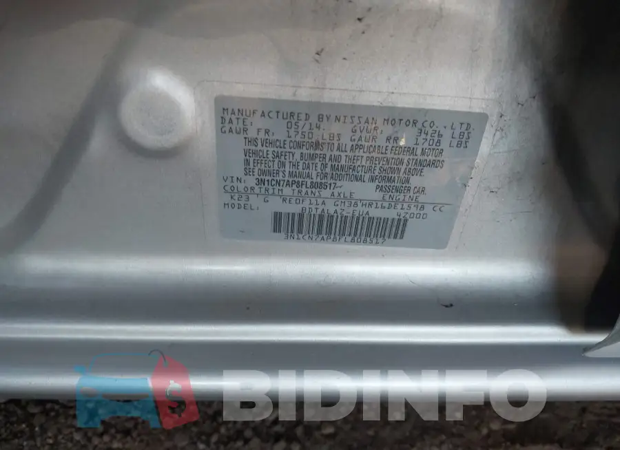 3N1CN7AP8FL808517 Photo# 9