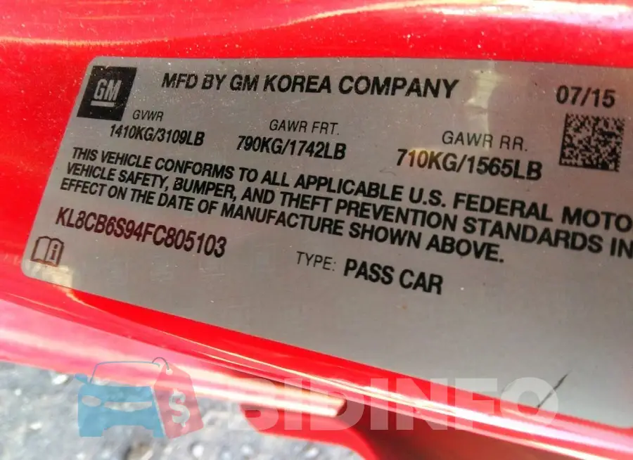 KL8CB6S94FC805103 Photo# 9