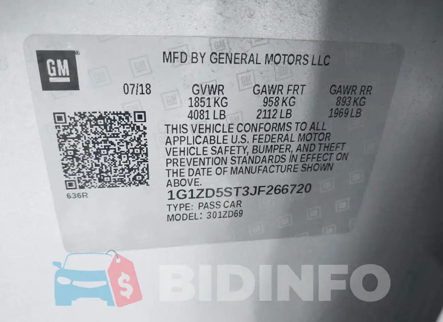 1G1ZD5ST3JF266720 Photo# 9