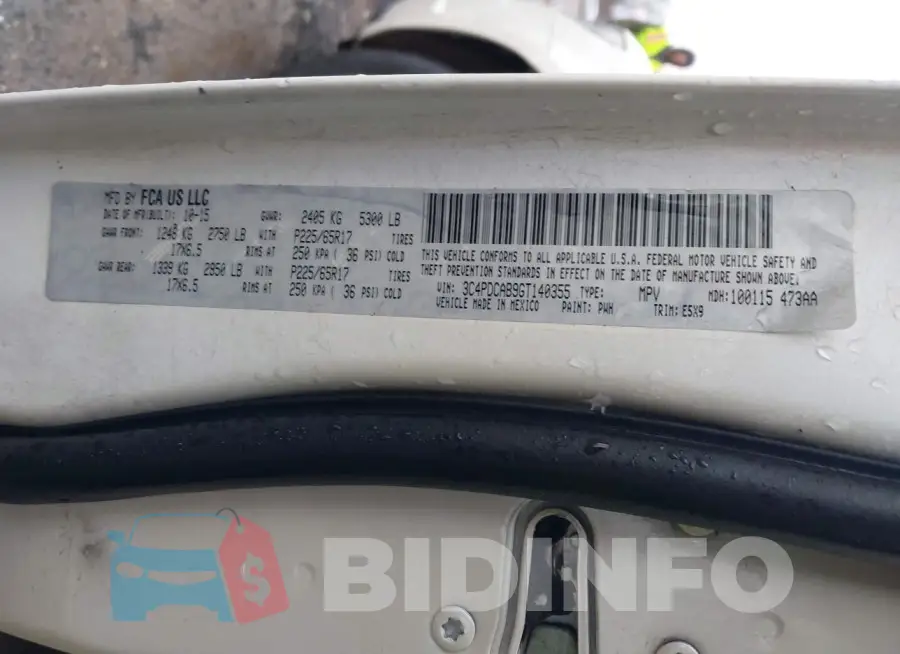 3C4PDCAB9GT140355 Photo# 9