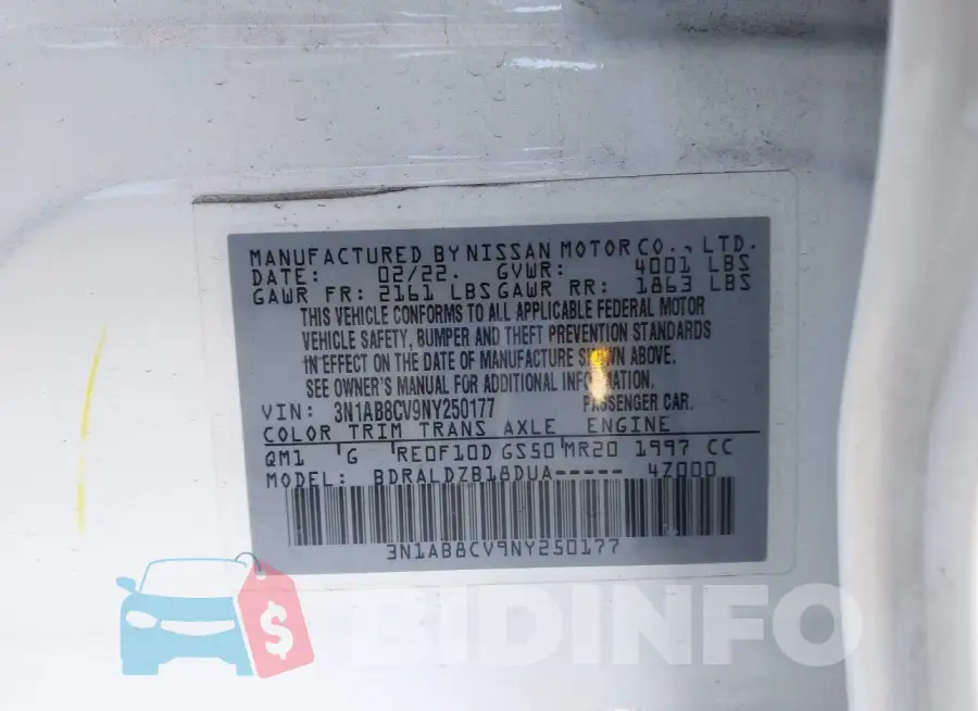 3N1AB8CV9NY250177 Photo# 9