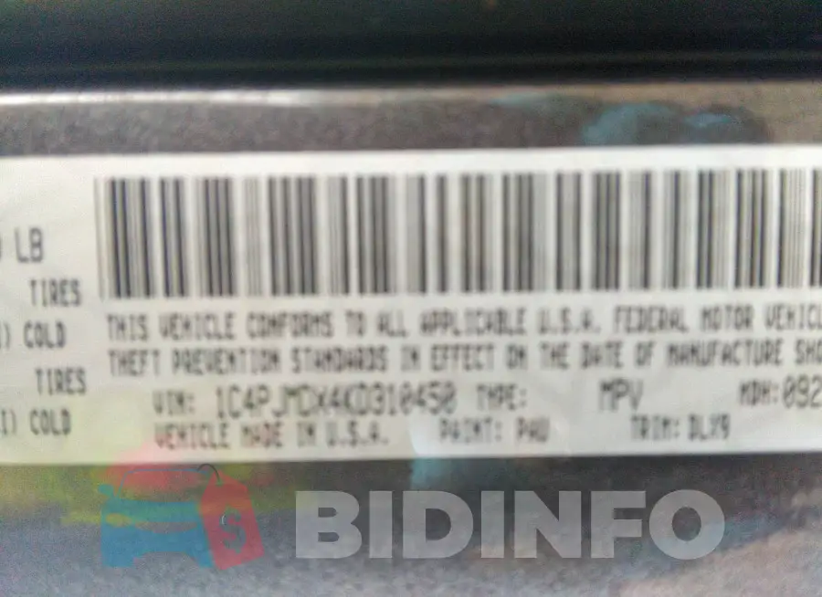 1C4PJMDX4KD310450 Photo# 9