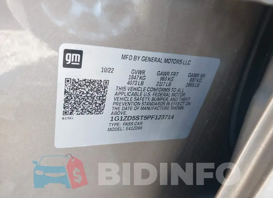 1G1ZD5ST5PF123714 Photo# 9