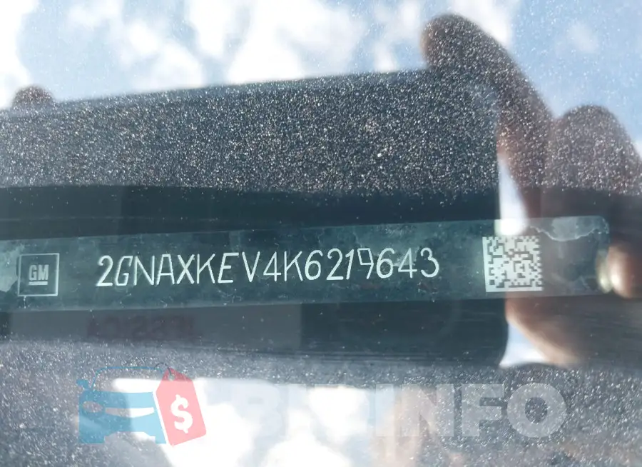 2GNAXKEV4K6219643 Photo# 9
