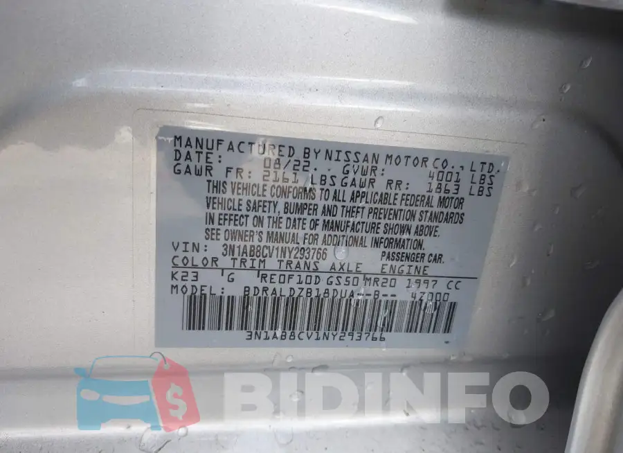 3N1AB8CV1NY293766 Photo# 9