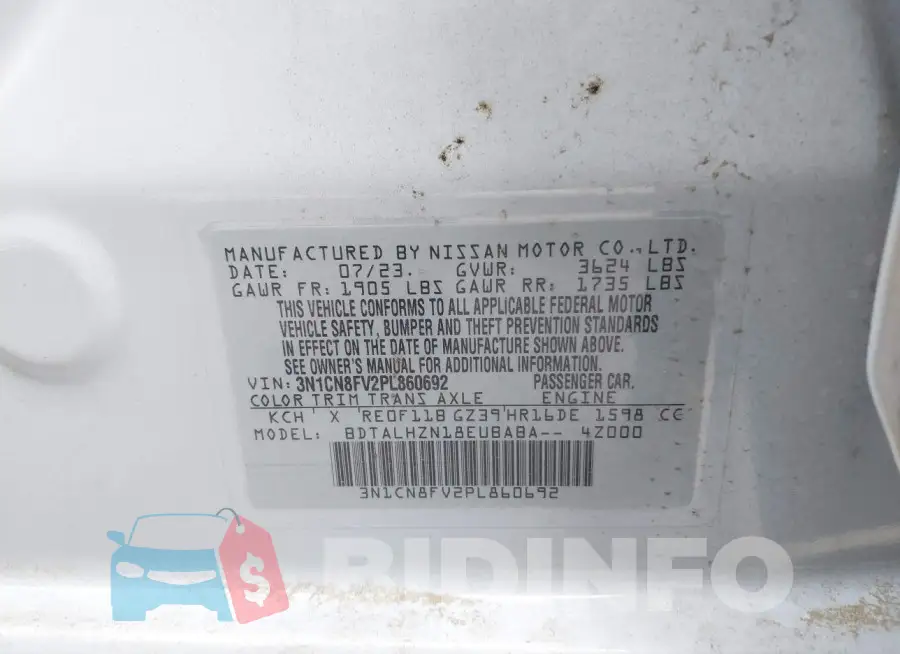 3N1CN8FV2PL860692 Photo# 9