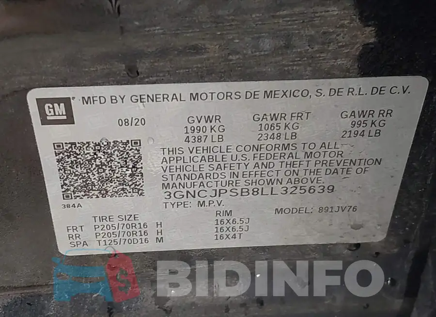 3GNCJPSB8LL325639 Photo# 9