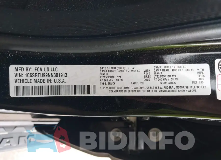 1C6SRFU99NN301913 Photo# 9