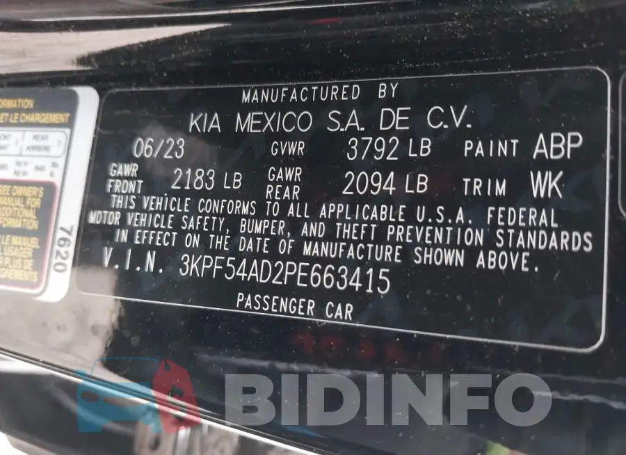 3KPF54AD2PE663415 Photo# 9