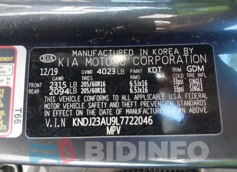 KNDJ23AU9L7722046 Photo# 9