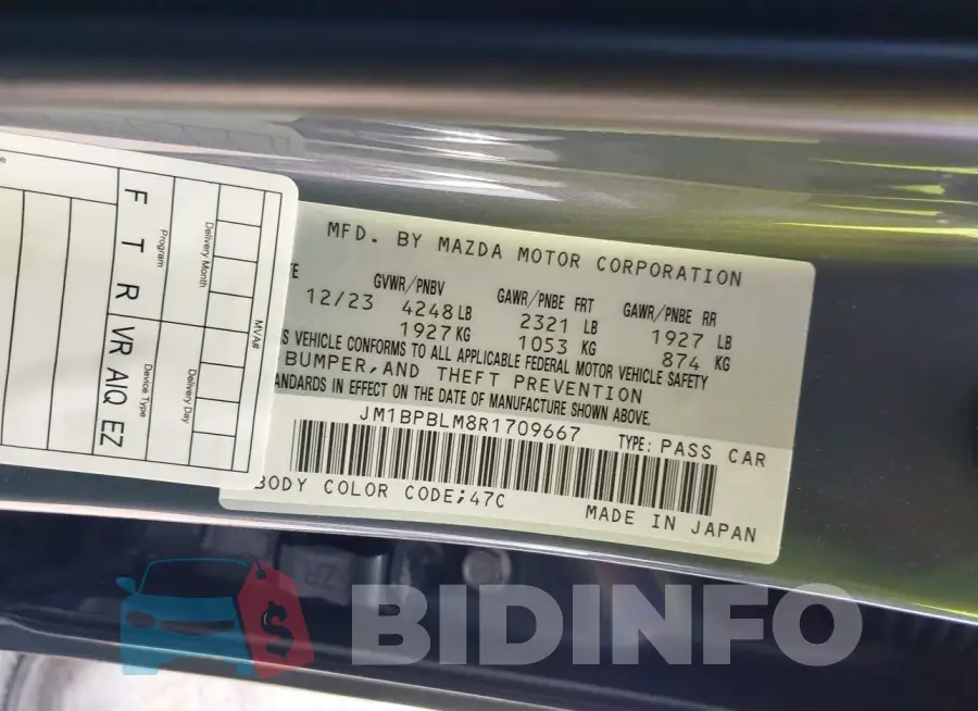 JM1BPBLM8R1709667 Photo# 9