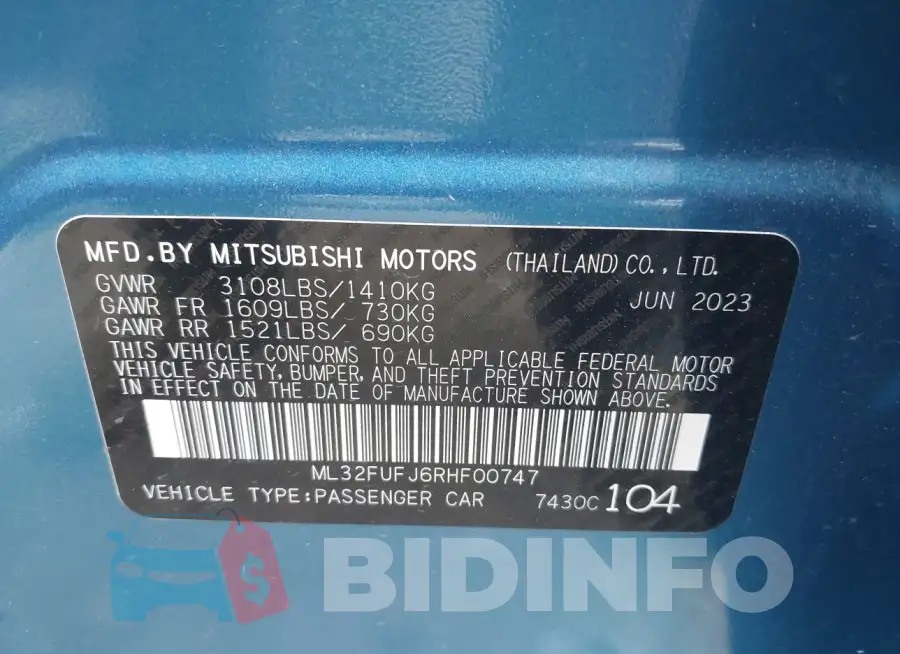 ML32FUFJ6RHF00747 Photo# 9