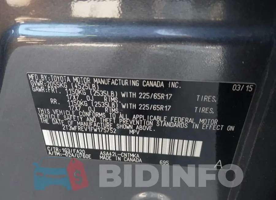 2T3WFREV1FW175752 Photo# 9
