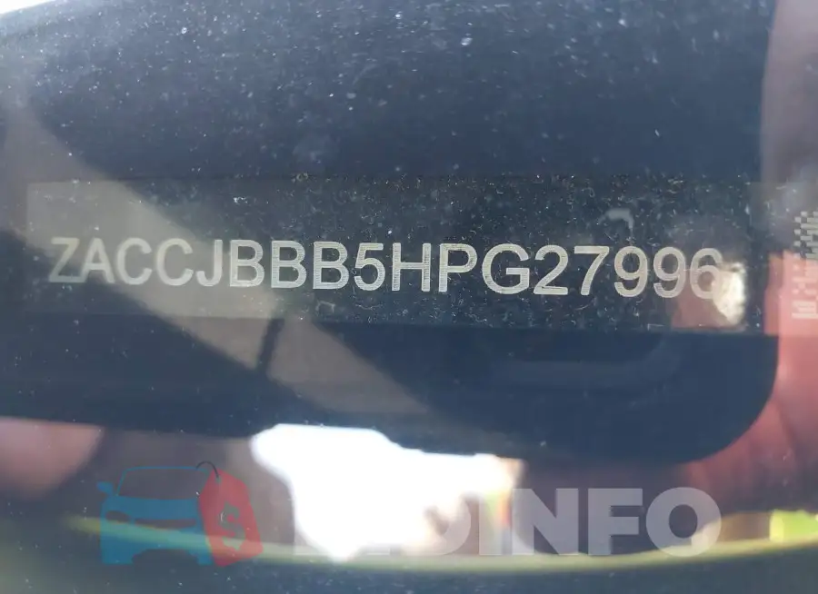 ZACCJBBB5HPG27996 Photo# 9