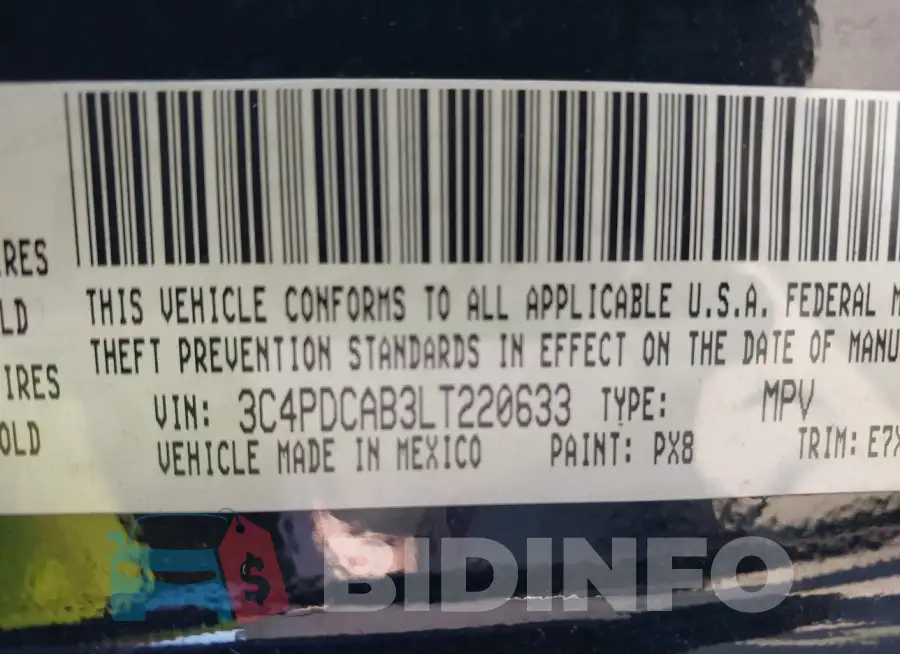 3C4PDCAB3LT220633 Photo# 9