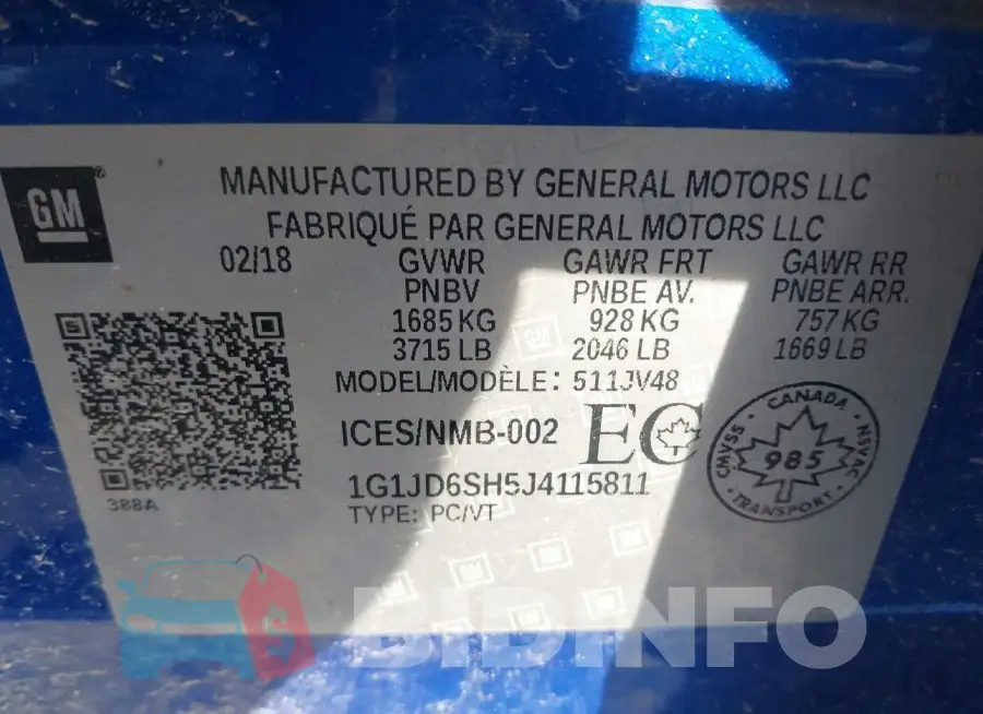 1G1JD6SH5J4115811 Photo# 9