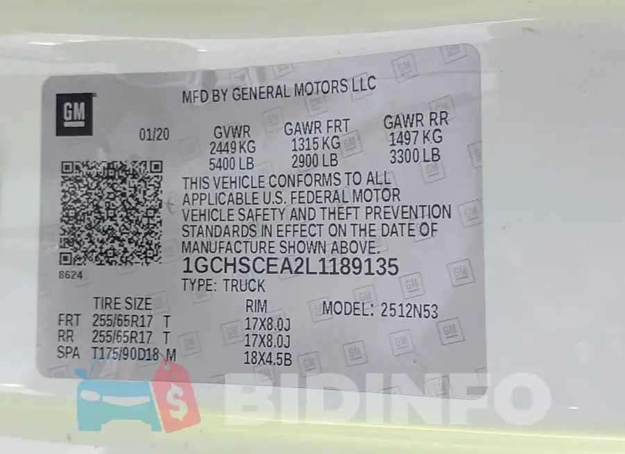 1GCHSCEA2L1189135 Photo# 9