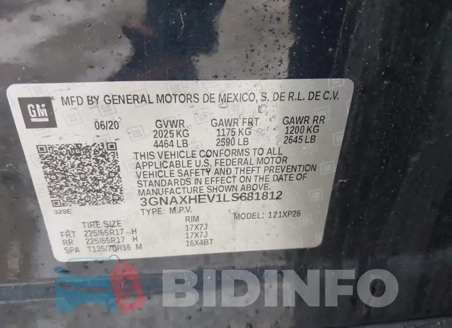 3GNAXHEV1LS681812 Photo# 9