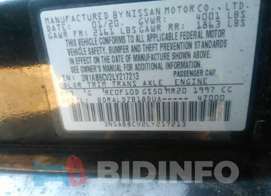 3N1AB8CV2LY217213 Photo# 9