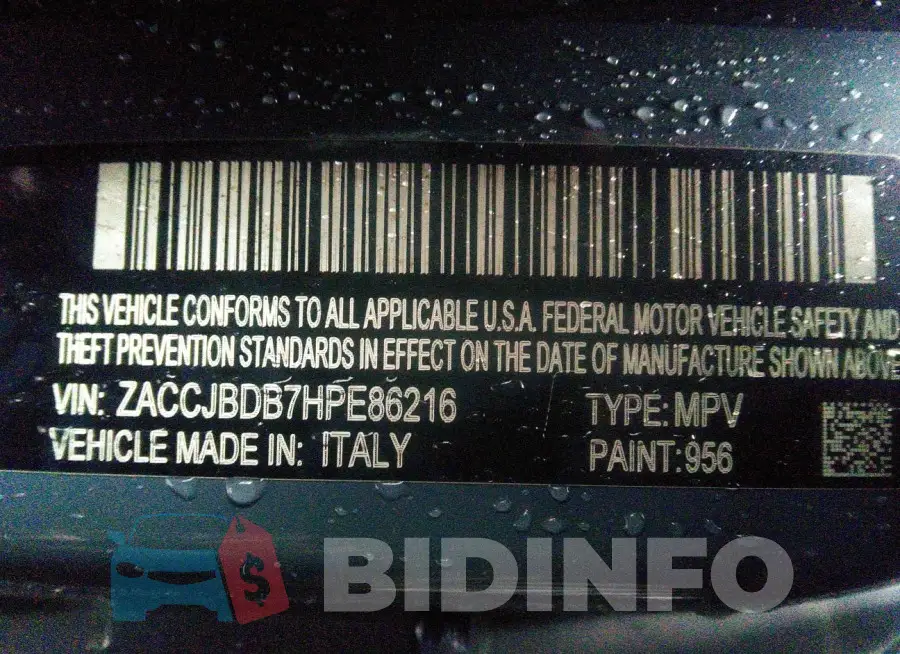 ZACCJBDB7HPE86216 Photo# 9