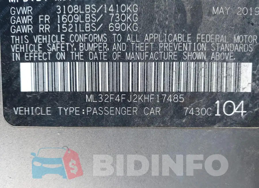 ML32F4FJ2KHF17485 Photo# 9