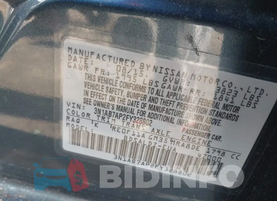 3N1AB7AP2FY328802 Photo# 9