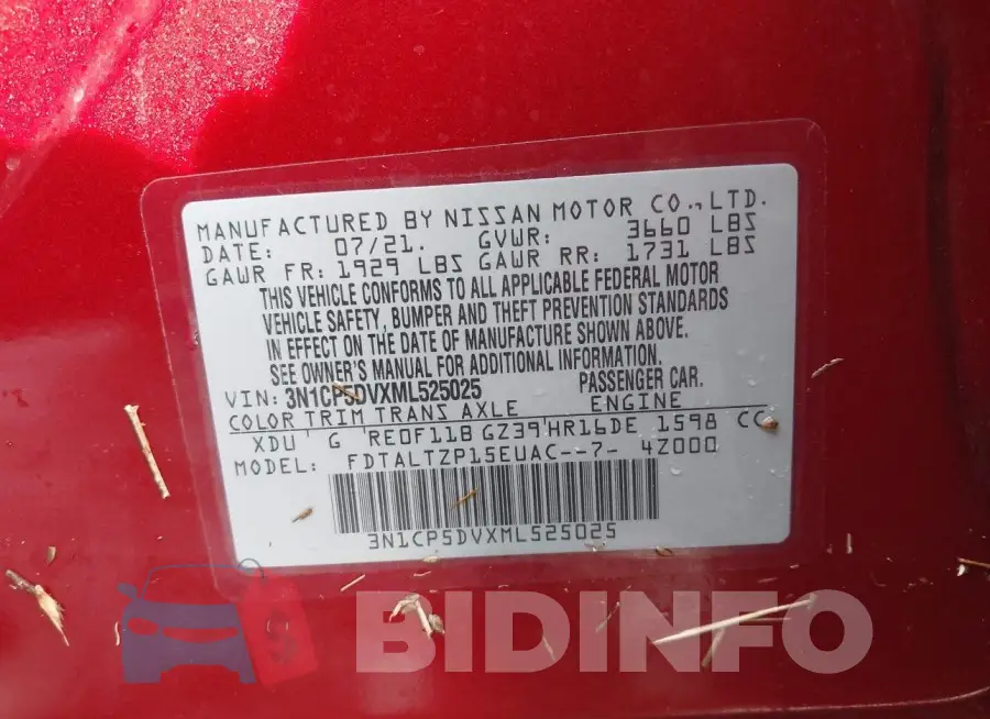3N1CP5DVXML525025 Photo# 9