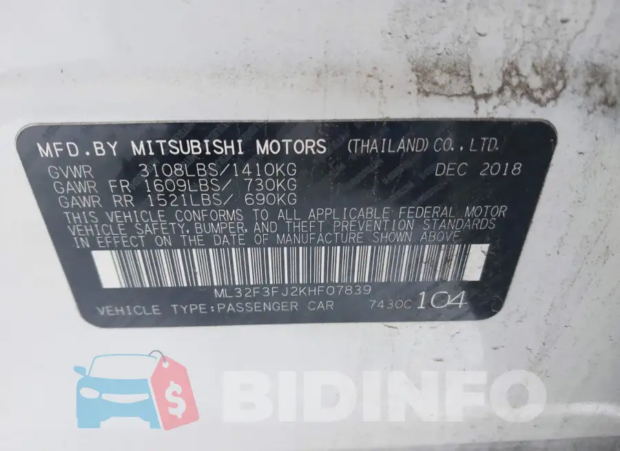 ML32F3FJ2KHF07839 Photo# 9