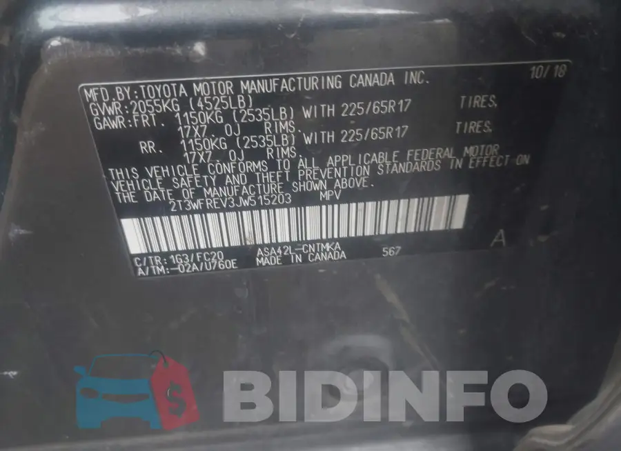 2T3WFREV3JW515203 Photo# 9