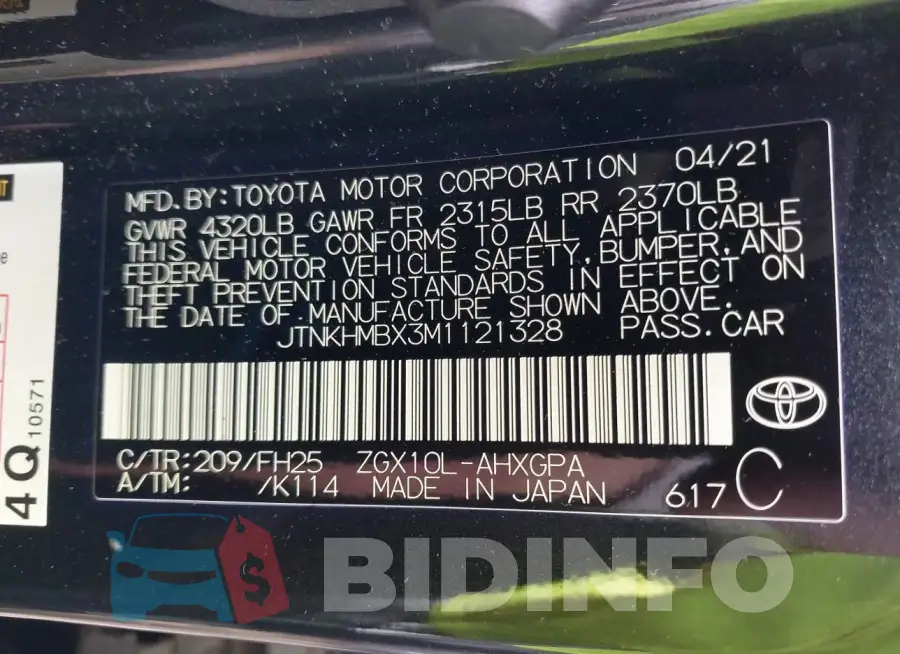 JTNKHMBX3M1121328 Photo# 9