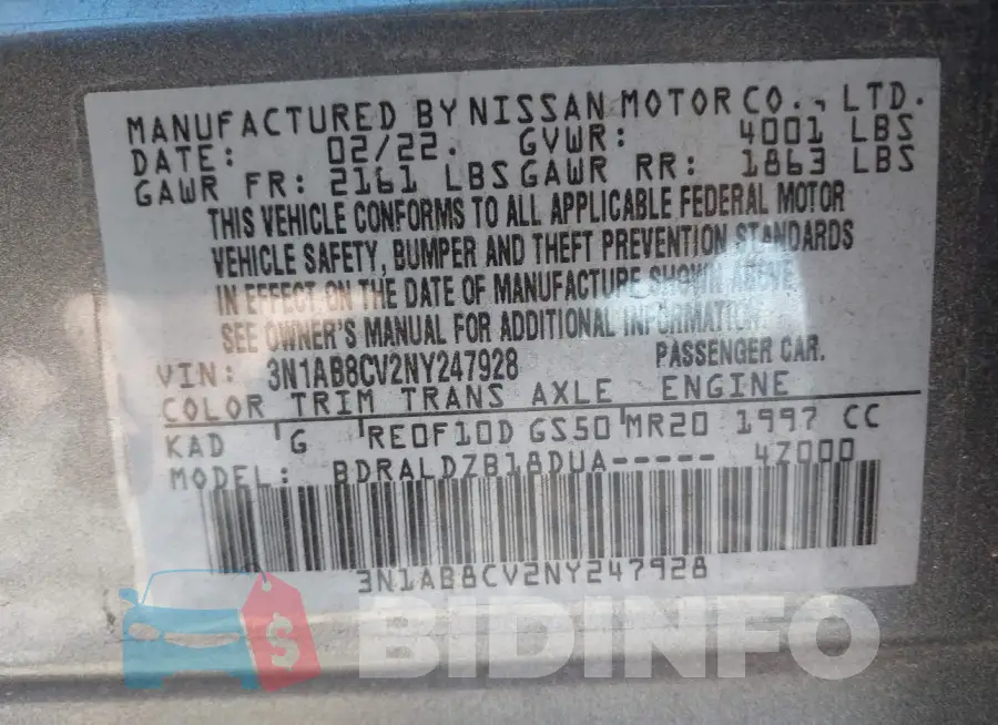 3N1AB8CV2NY247928 Photo# 9