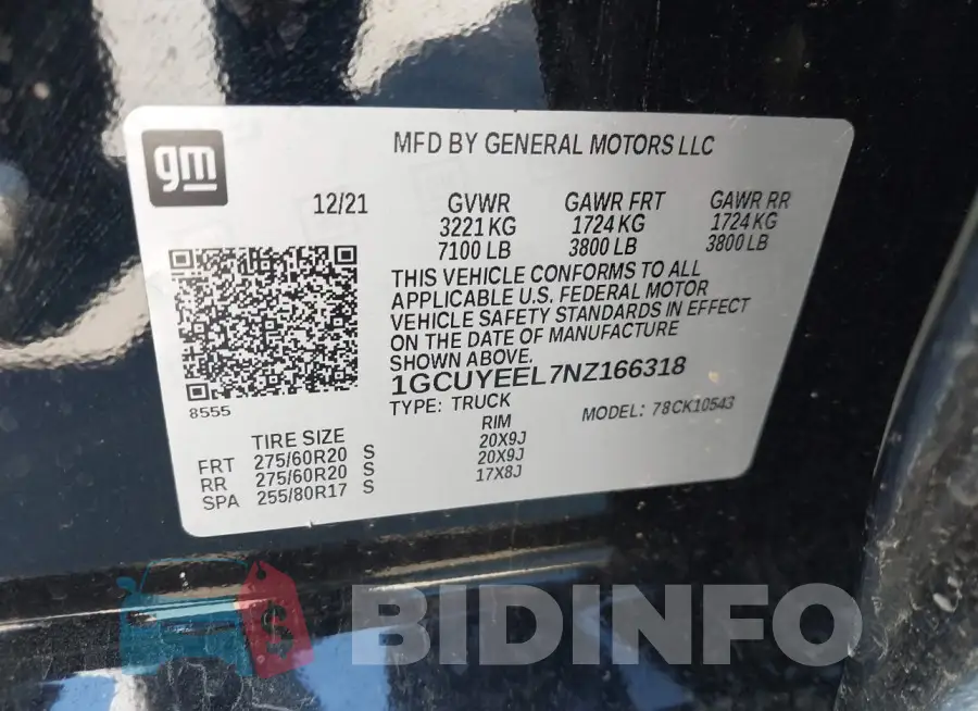 1GCUYEEL7NZ166318 Photo# 9