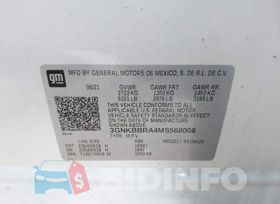 3GNKBBRA4MS568008 Photo# 9