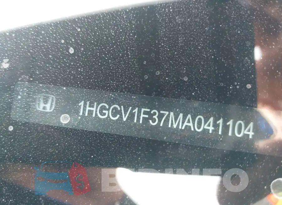 1HGCV1F37MA041104 Photo# 9