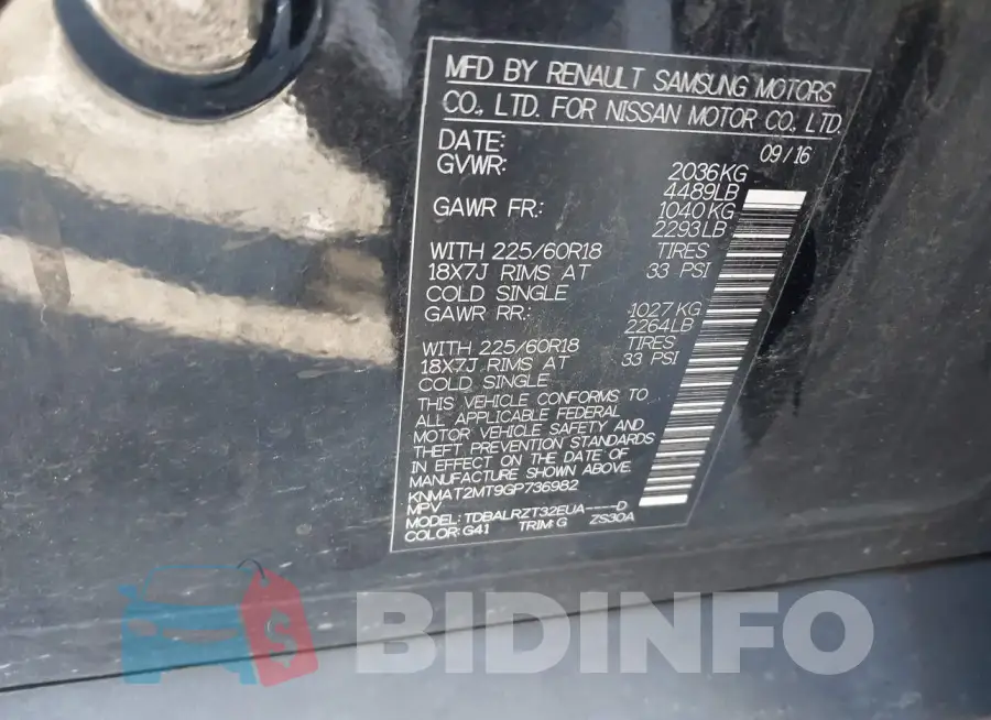 KNMAT2MT9GP736982 Photo# 9
