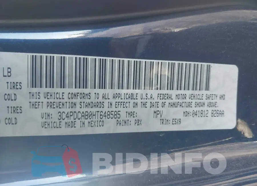 3C4PDCAB0HT648585 Photo# 9