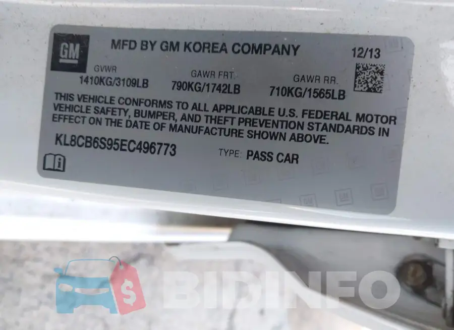 KL8CB6S95EC496773 Photo# 9