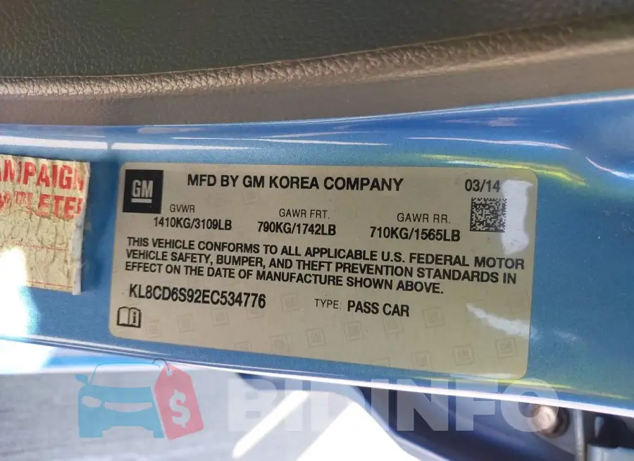 KL8CD6S92EC534776 Photo# 9