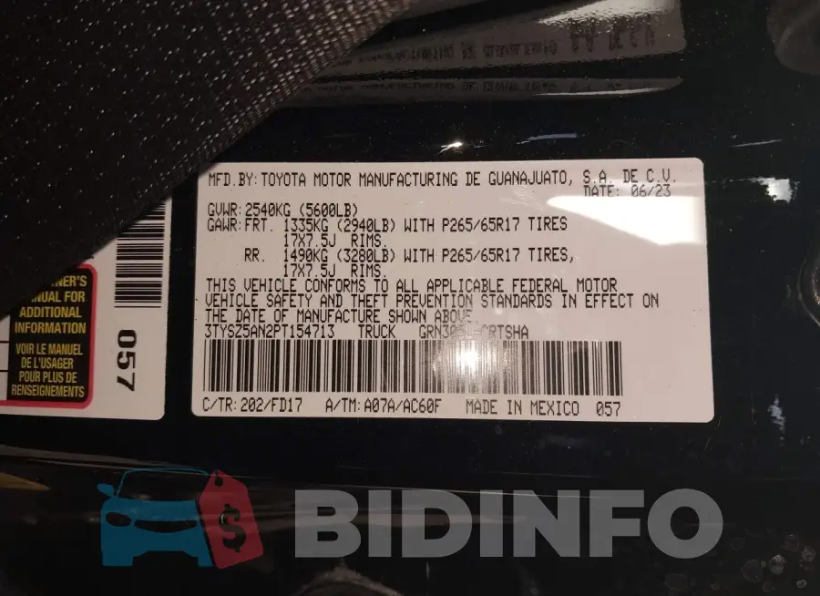3TYSZ5AN2PT154713 Photo# 9