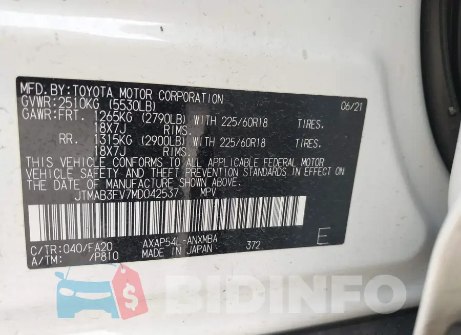 JTMAB3FV7MD042537 Photo# 9